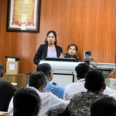 Dr Nivedita Delivering Lecture at AFMC Pune